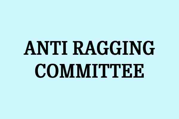 Anti Ragging Committee