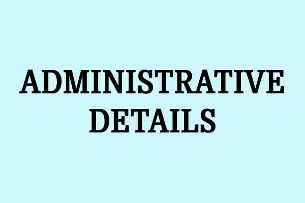 administrative details