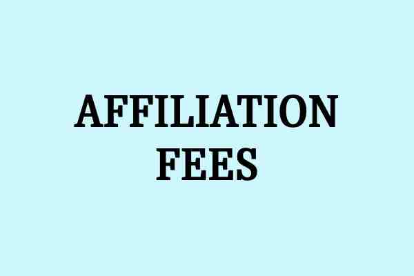 affiliation fees