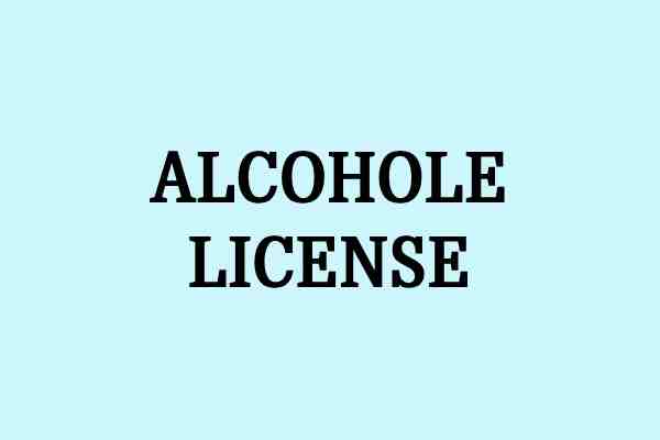 alcohole license