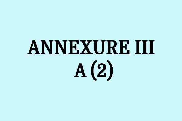 annexure IIi a (2)