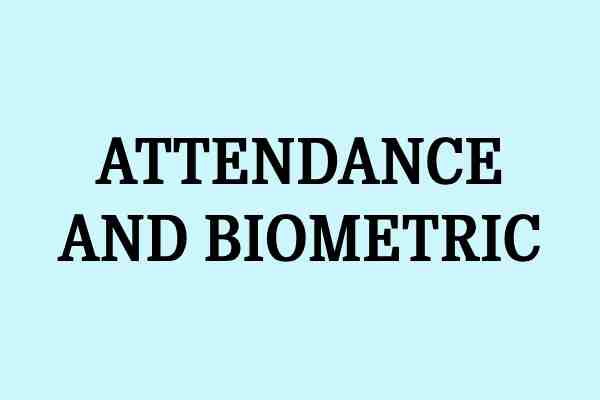 attendance and biometric