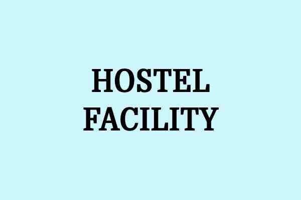 hostel facility